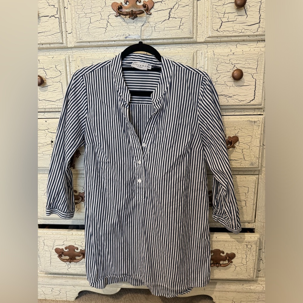 Navy and white striped Tunic